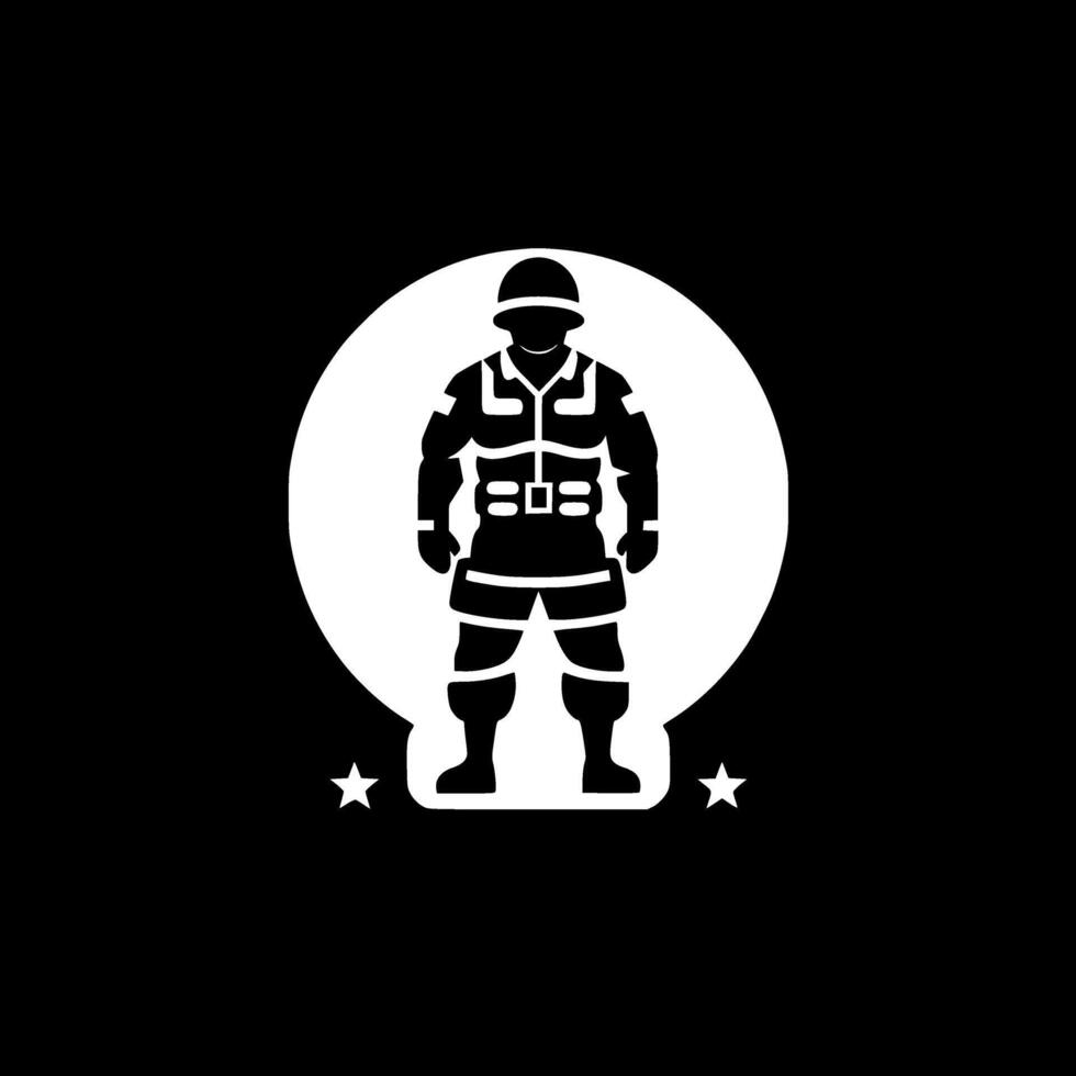 armée - minimaliste et plat logo - vecteur illustration