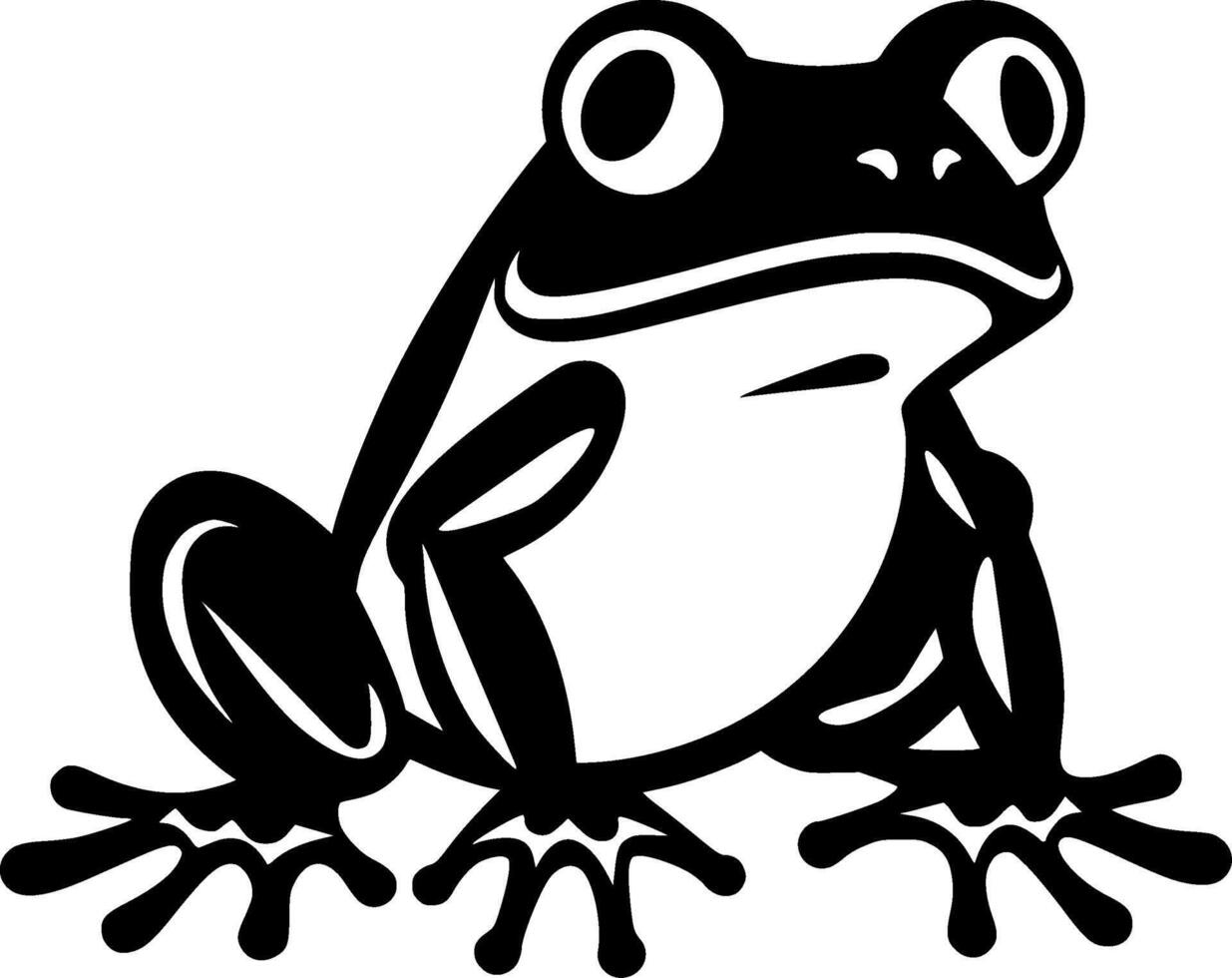 grenouille, minimaliste et Facile silhouette - vecteur illustration