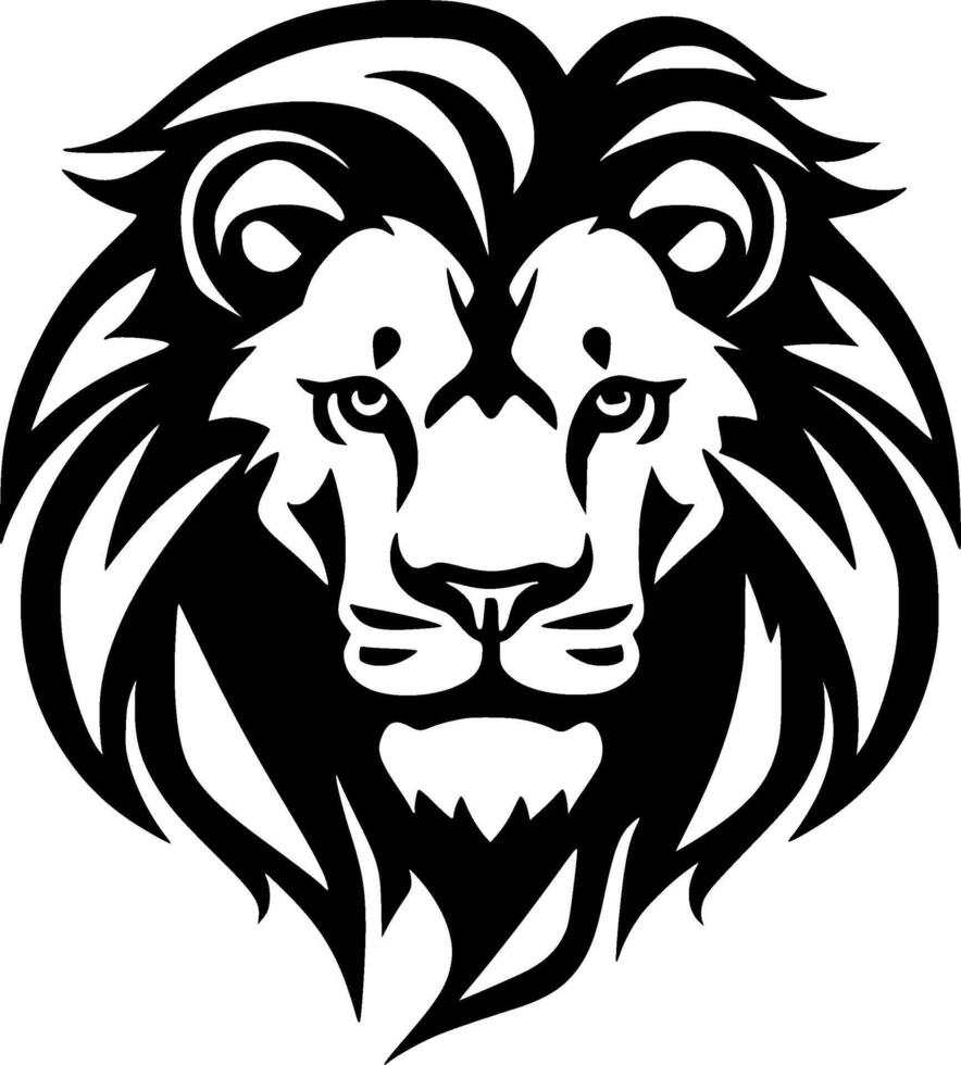 Lion - minimaliste et plat logo - vecteur illustration