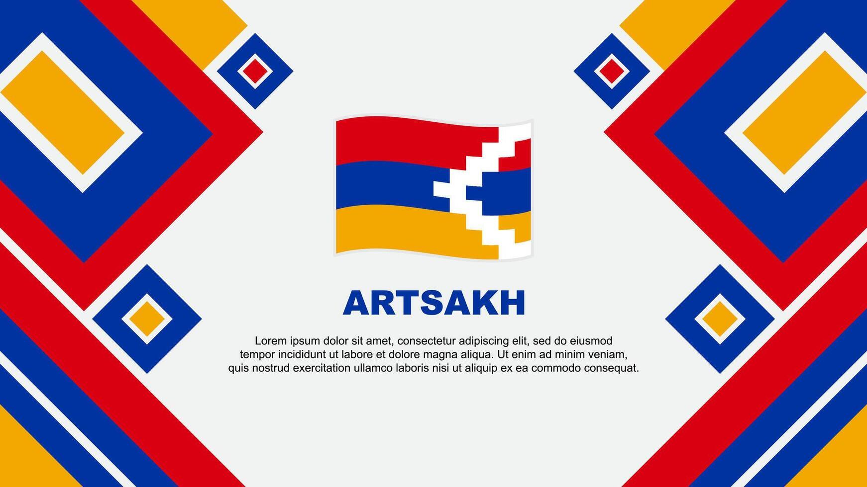 artsakh drapeau abstrait Contexte conception modèle. artsakh indépendance journée bannière fond d'écran vecteur illustration. artsakh dessin animé