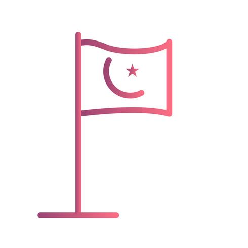 Drapeau islamique Vector Icon