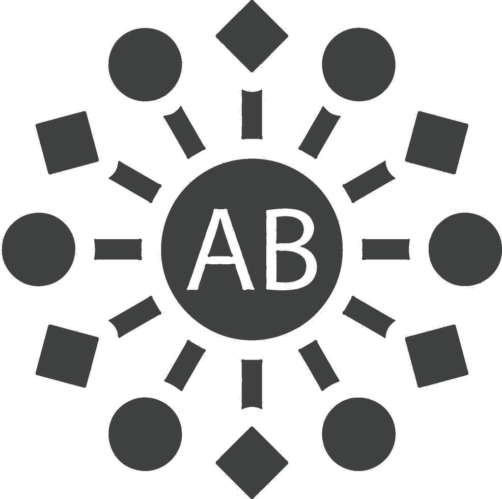 plaquette , un B icône vecteur illustration dans timbre style