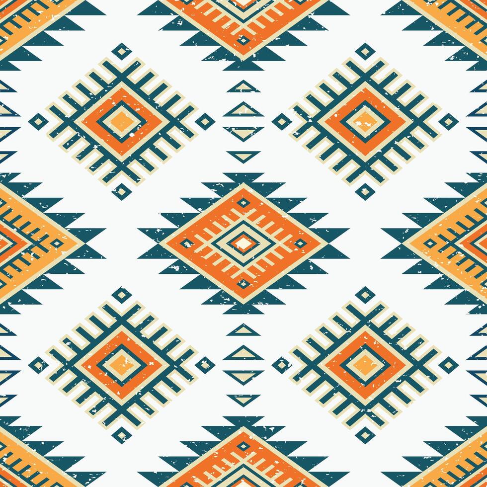 aztèque tribal géométrique grunge texture. ancien vecteur Contexte. sans couture Bande modèle. traditionnel ornement ethnique style. conception pour textile, tissu, vêtements, rideau, tapis, ornement, emballage.