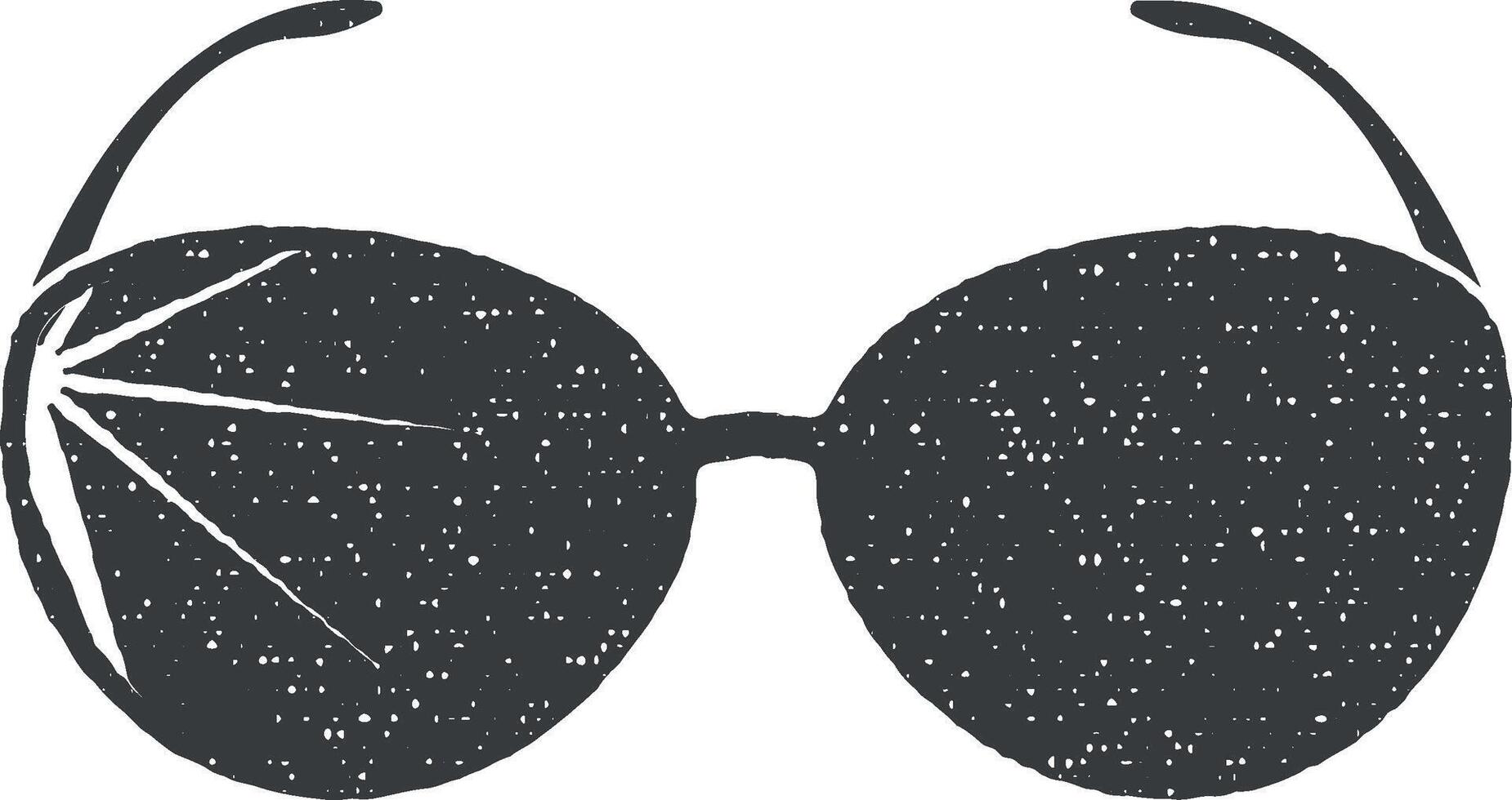 des lunettes de soleil vecteur icône illustration avec timbre effet