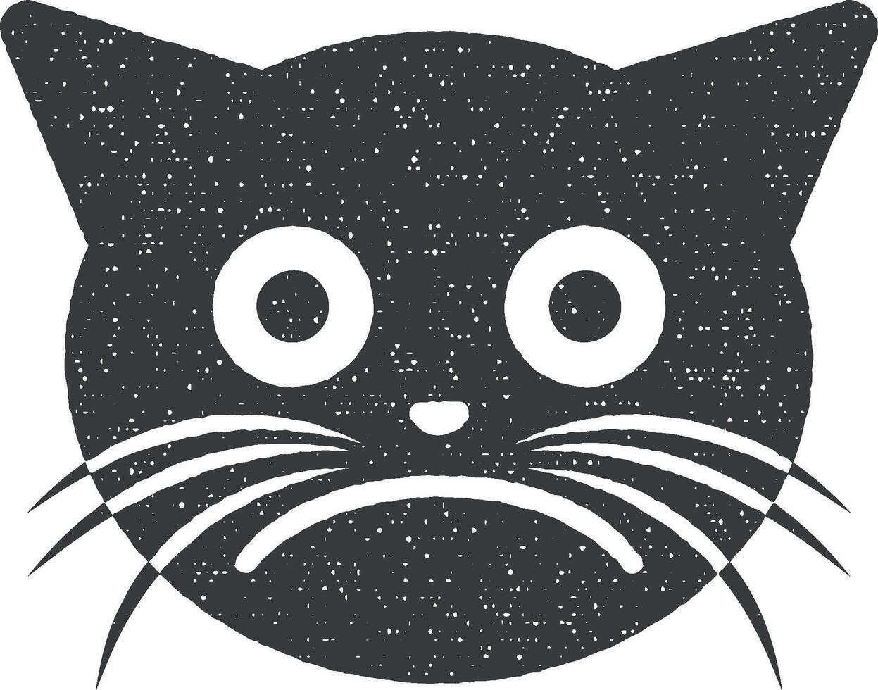 il s une pitié chat vecteur icône illustration avec timbre effet