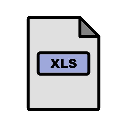 Icône Vector XLS