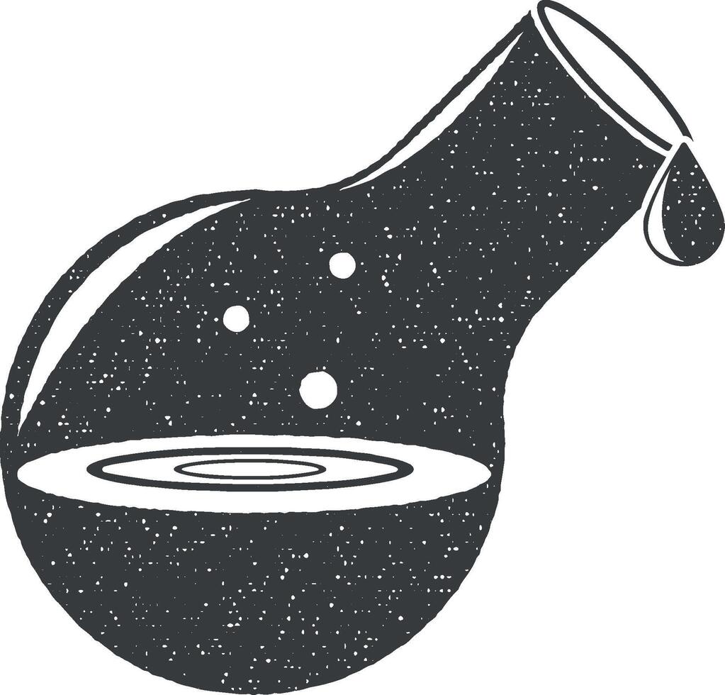 ballon avec liquide vecteur icône illustration avec timbre effet