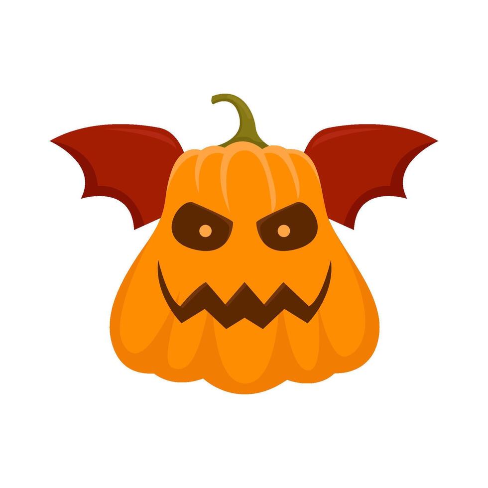 citrouille Halloween chauve souris illustration vecteur