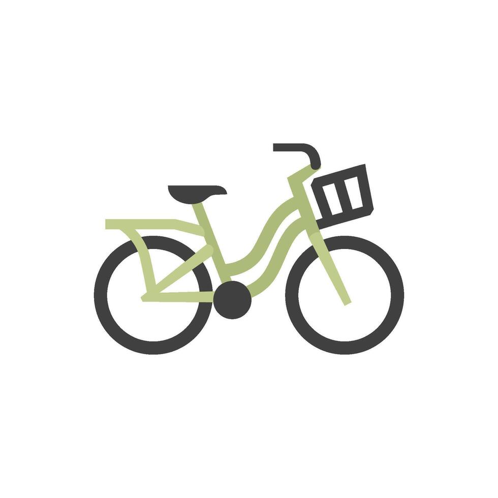ville bicyclette icône dans plat Couleur style. transport sport Urbain mode vecteur
