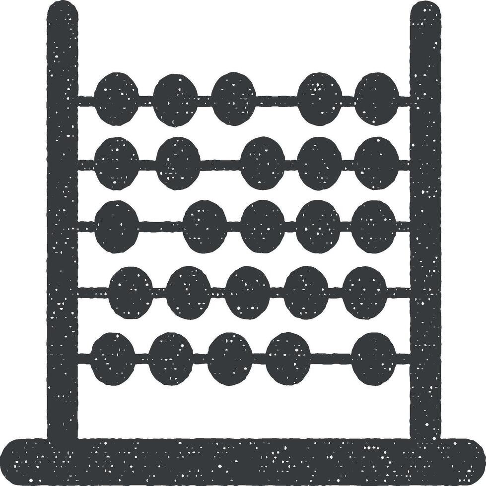 abaque vecteur icône illustration avec timbre effet