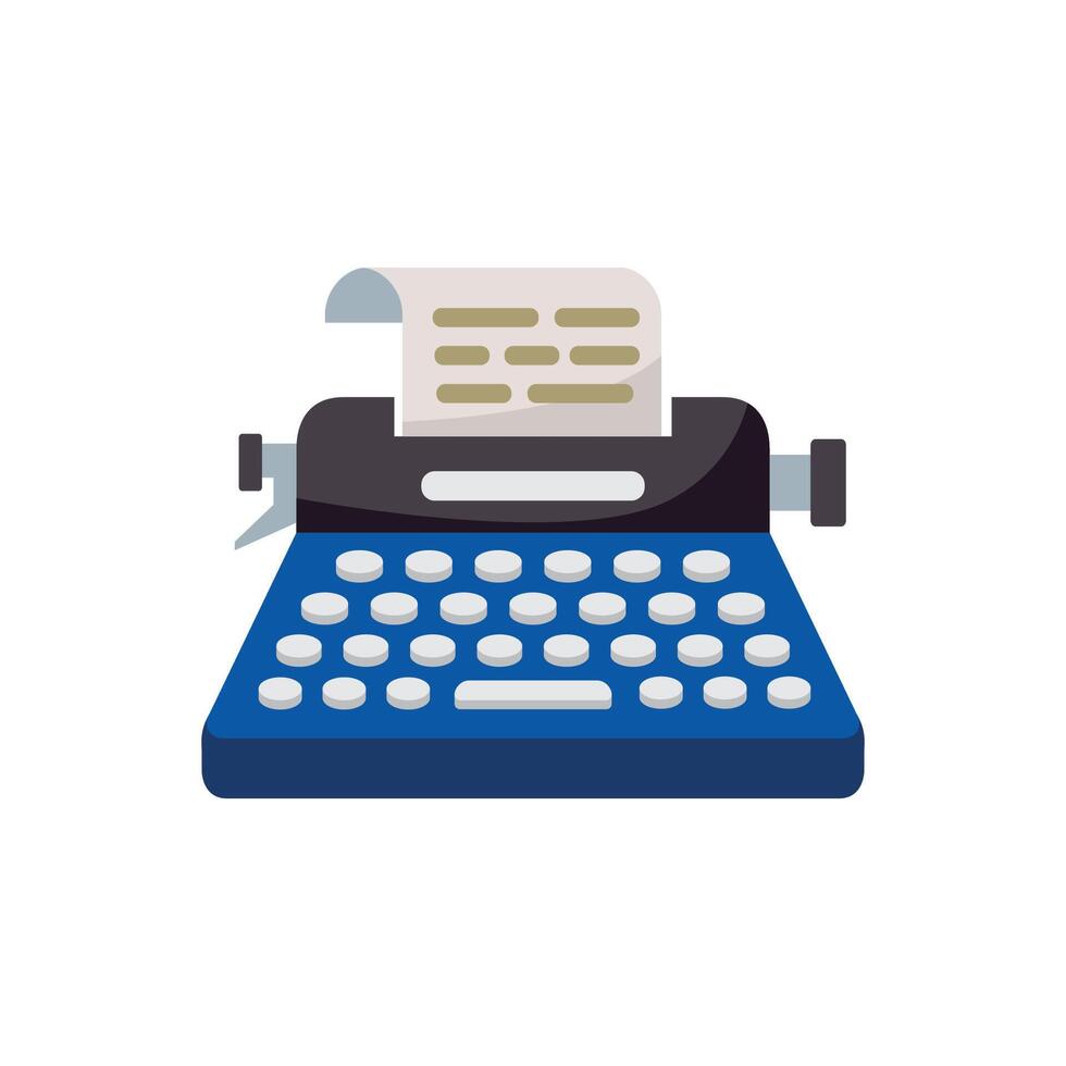 machine à écrire icône illustration. vecteur conception