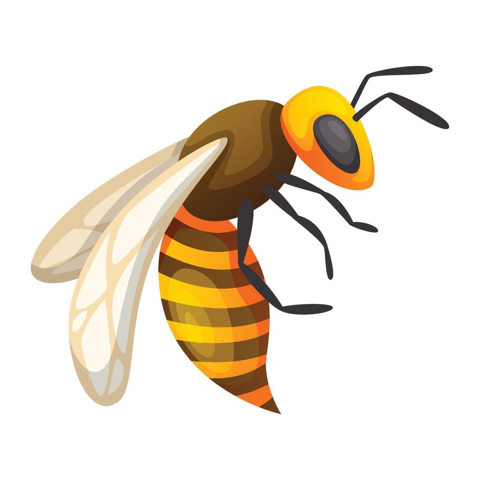 illustration de abeille. abeille icône conception vecteur
