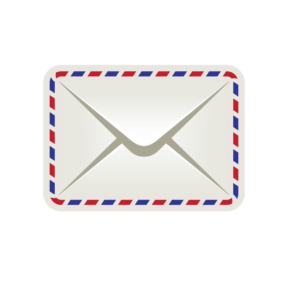 enveloppe icône dans couleur. courrier email message la communication vecteur