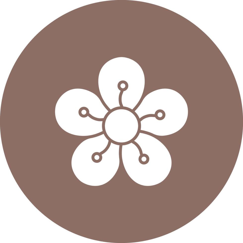 Cerise fleur icône vecteur image. adapté pour mobile applications, la toile applications et impression médias.