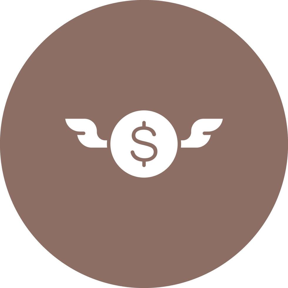 argent avec ailes icône vecteur image. adapté pour mobile applications, la toile applications et impression médias.