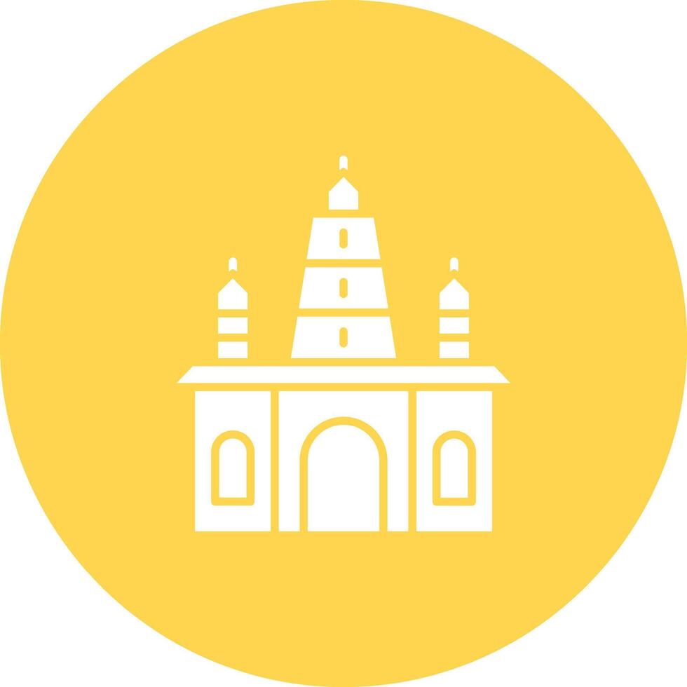 hindou temple icône vecteur image. adapté pour mobile applications, la toile applications et impression médias.