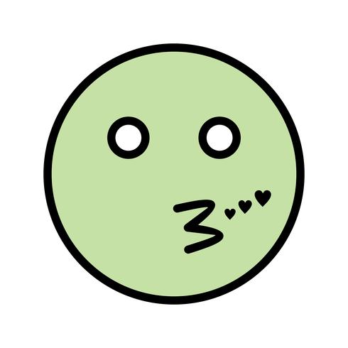 Embrasser Emoji Vector Icon