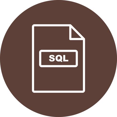 Icône de vecteur SQL