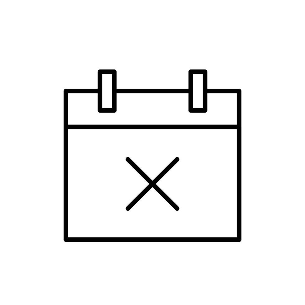 calendrier ligne icône conception illustration vecteur