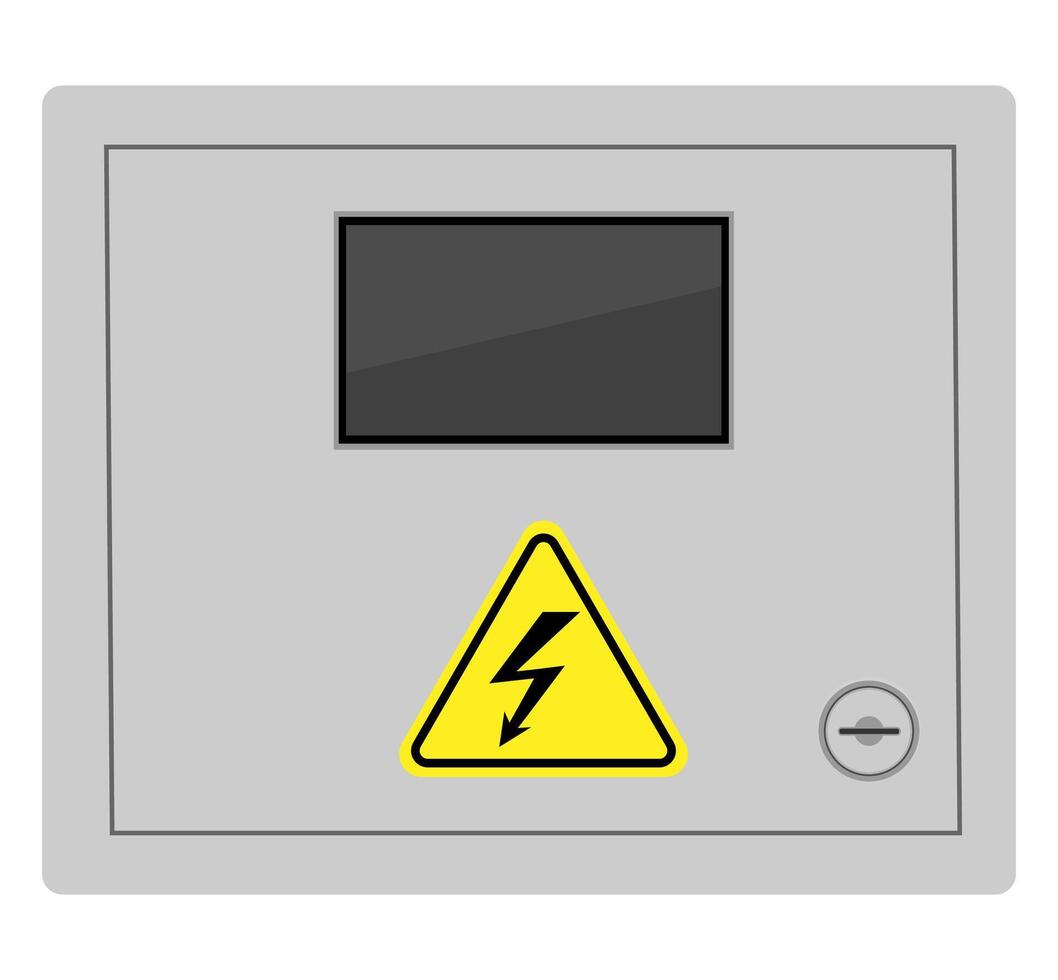 boîte pour automatique électrique interrupteurs Stock vecteur illustration isolé sur blanc Contexte