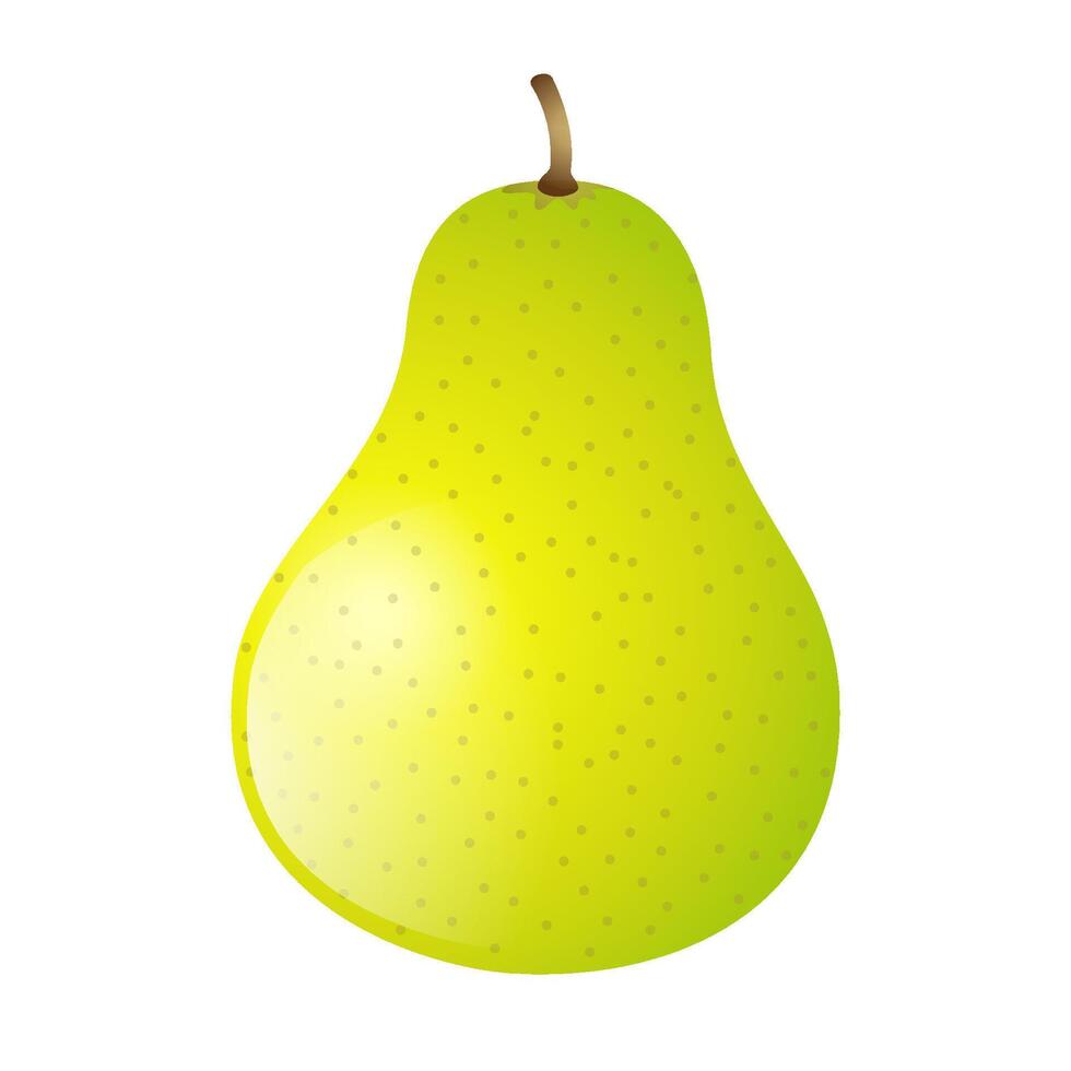 poire icône dans couleur. nourriture fruit vitamine en bonne santé vecteur