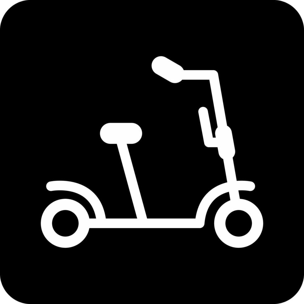 donner un coup scooter vecto icône vecteur