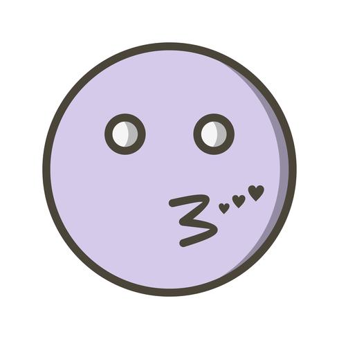 Embrasser Emoji Vector Icon