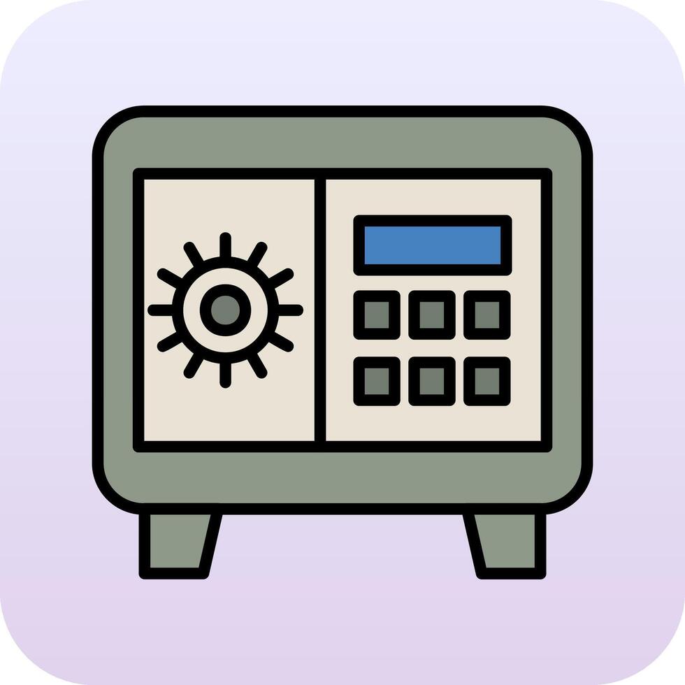 coffre-fort vecto icône vecteur
