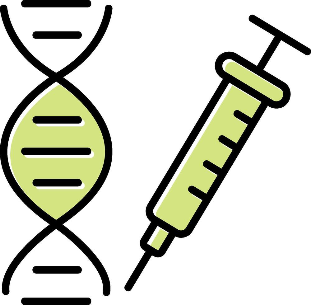 les gènes vecto icône vecteur