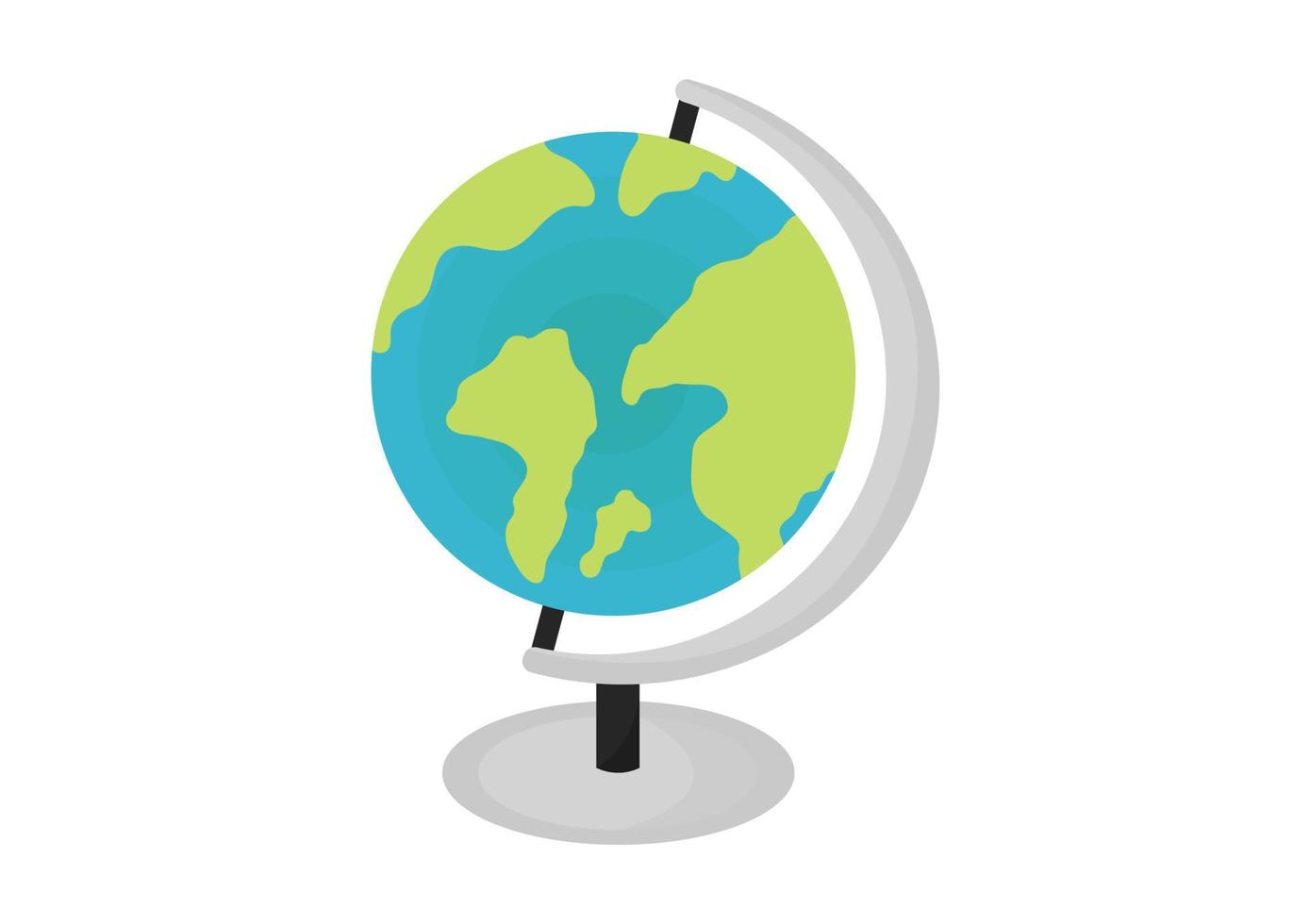 illustration du globe avec un design simple vecteur