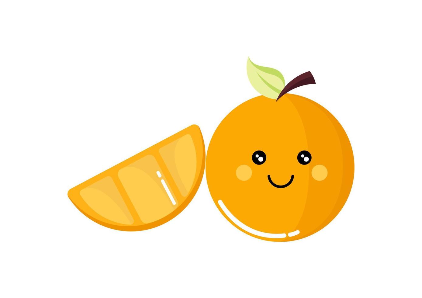 illustration de fruits orange vecteur