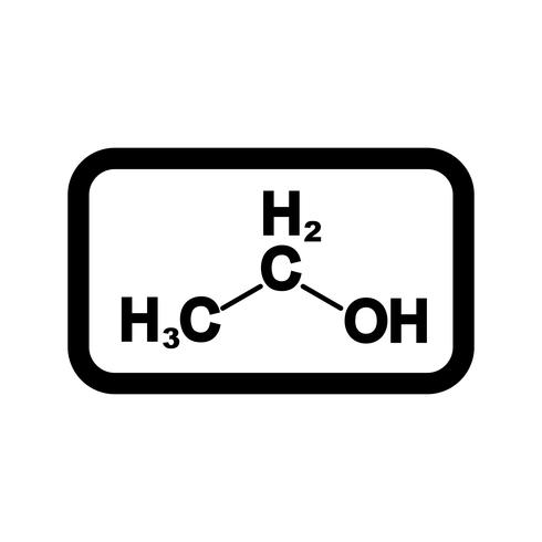 icône de vecteur d&#39;éthanol