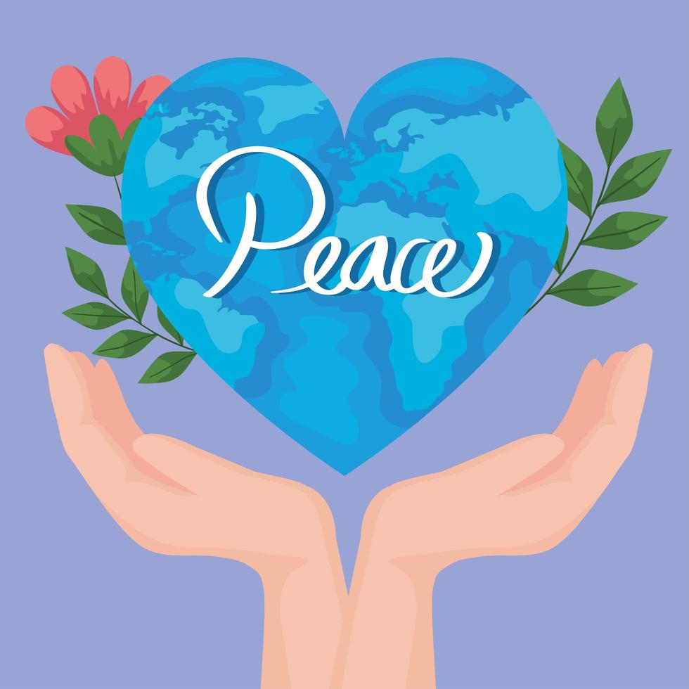 affiche du monde de la paix vecteur