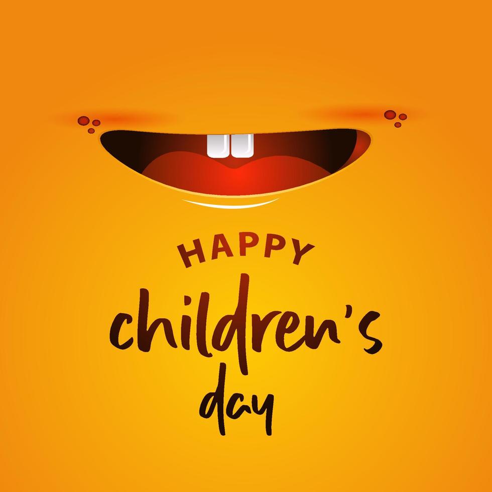 illustration vectorielle de la journée internationale des enfants. bonne fête des enfants vecteur