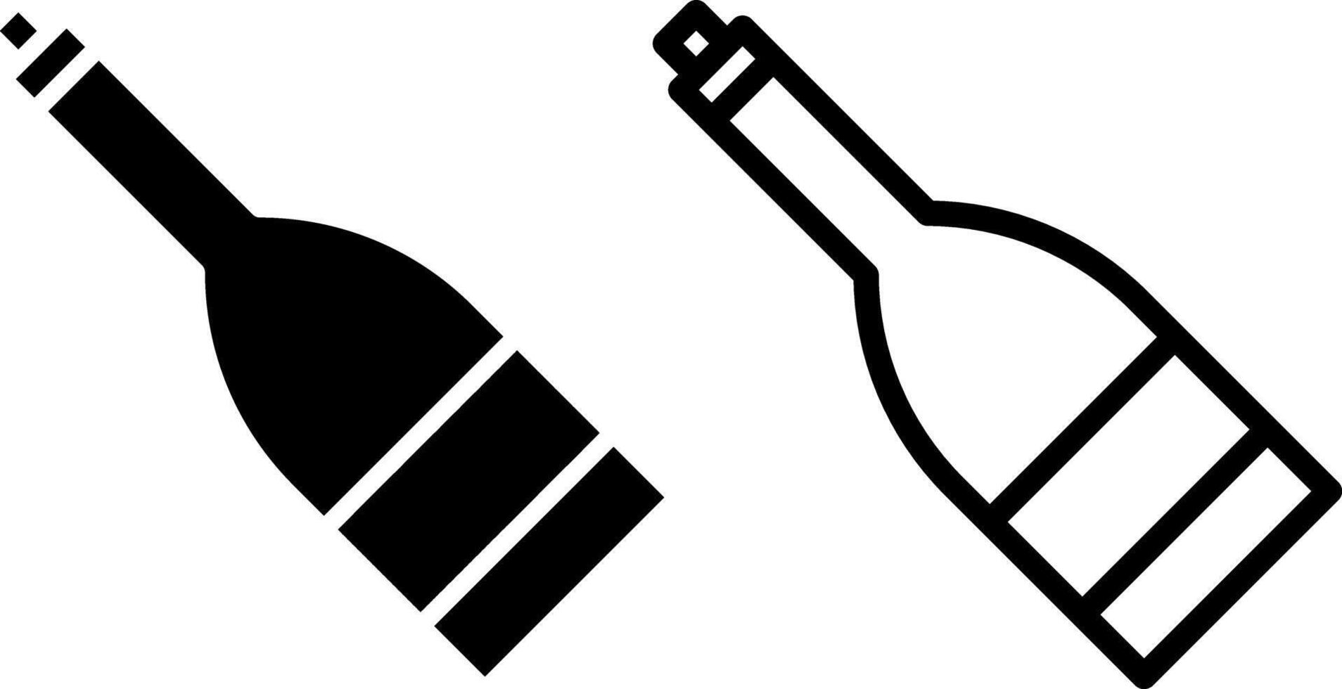 bouteille sauce cuisine icône, signe, ou symbole dans glyphe et ligne style isolé sur transparent Contexte. vecteur illustration