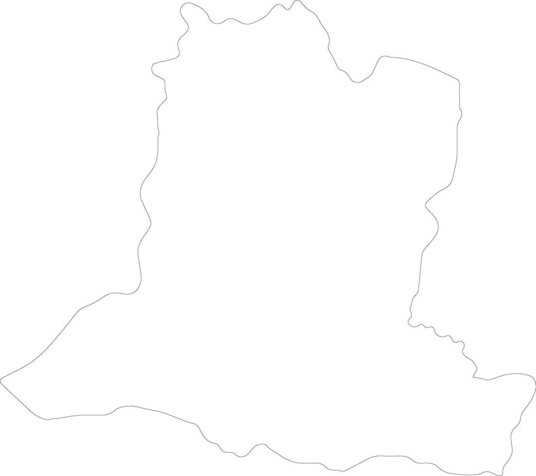 basse-kotto central africain république contour carte vecteur
