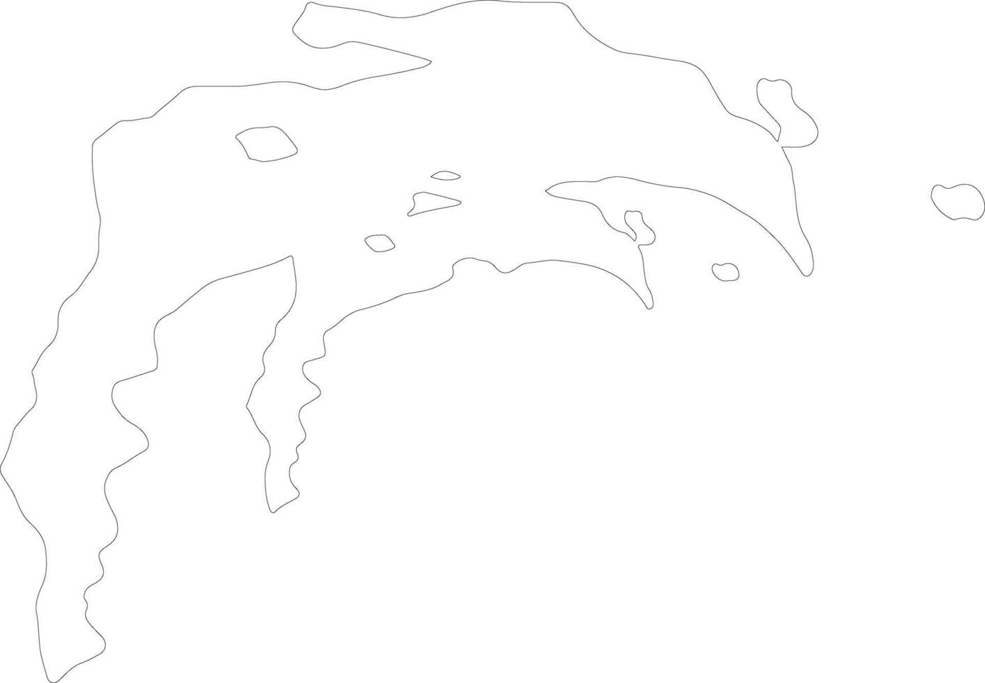 baki Azerbaïdjan contour carte vecteur