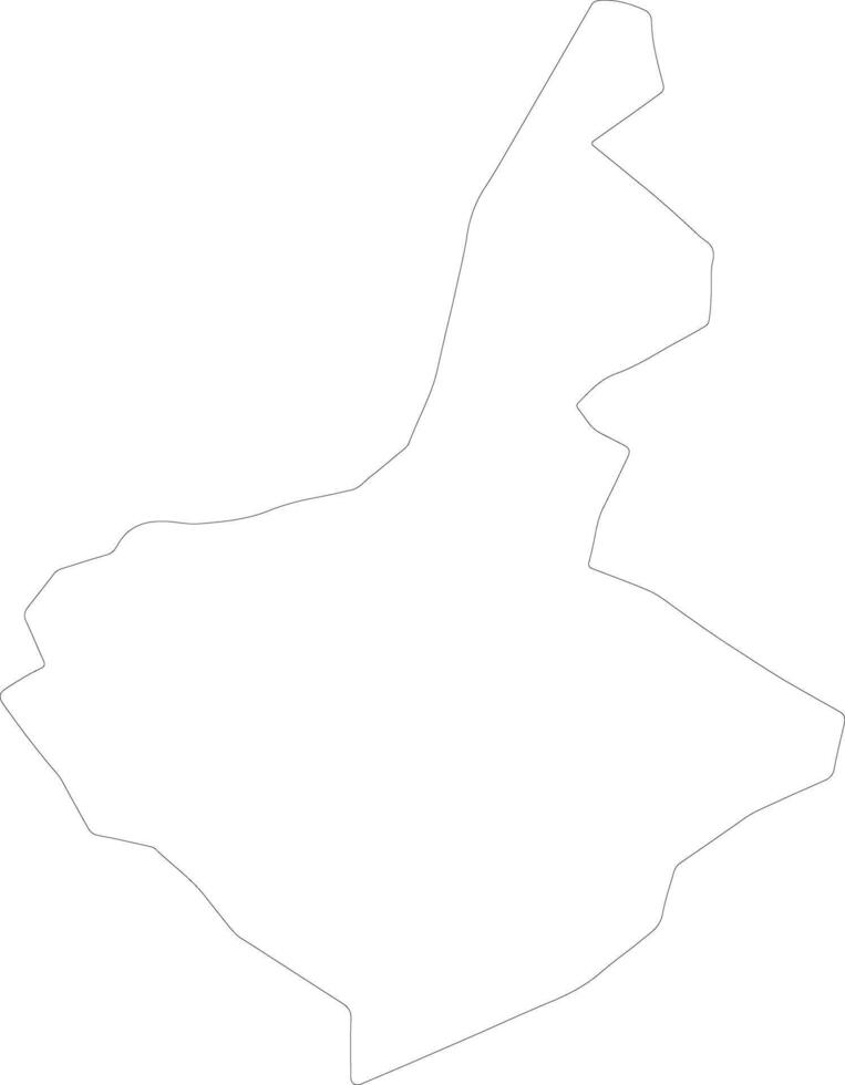 Beylaqan Azerbaïdjan contour carte vecteur