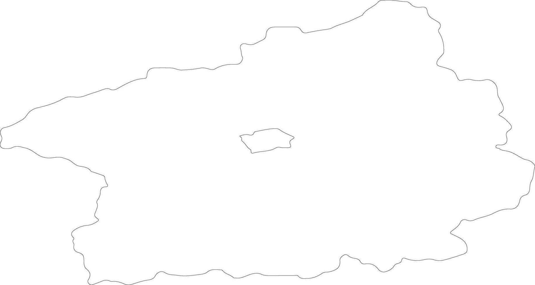 stredocesky tchèque république contour carte vecteur