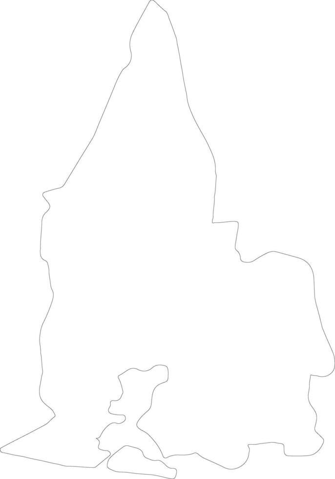 sud-comoé Ivoire côte contour carte vecteur