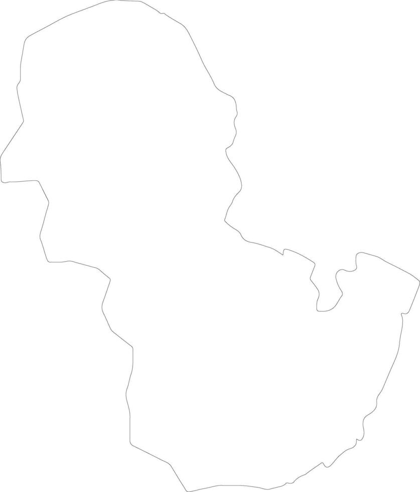 anésie Madagascar contour carte vecteur