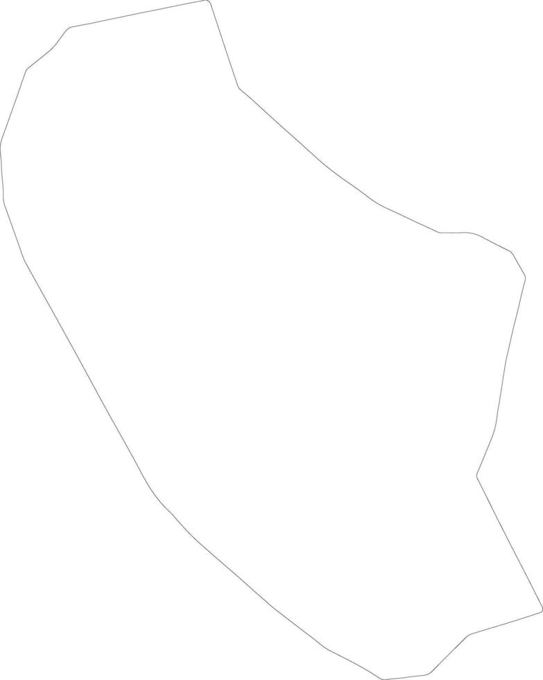borovnica slovénie contour carte vecteur