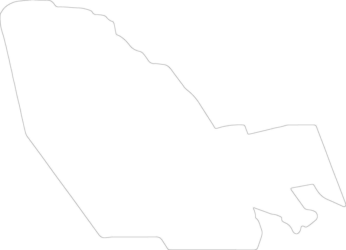 lac tchad contour carte vecteur