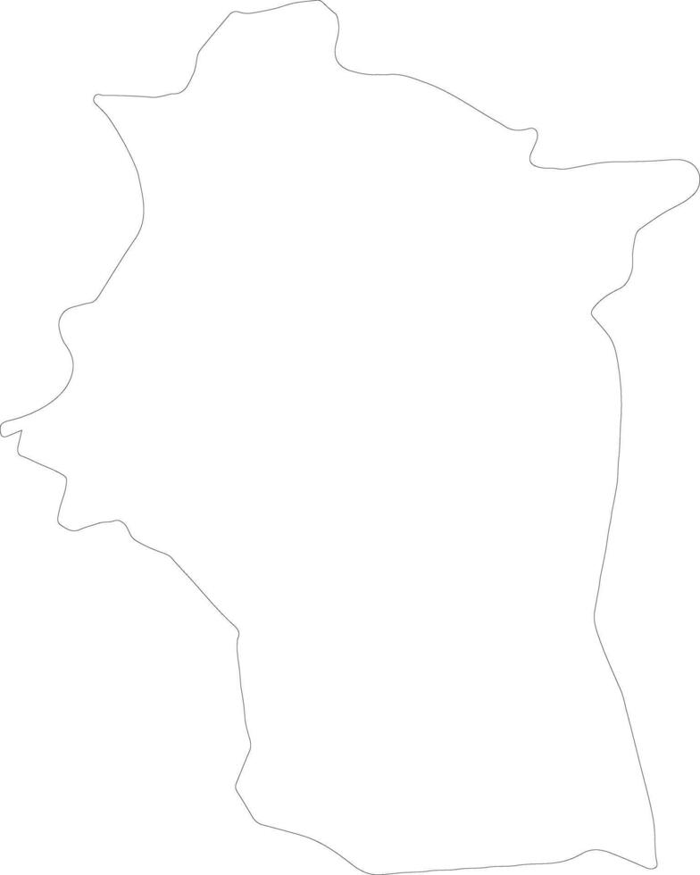 Lattaquié Syrie contour carte vecteur