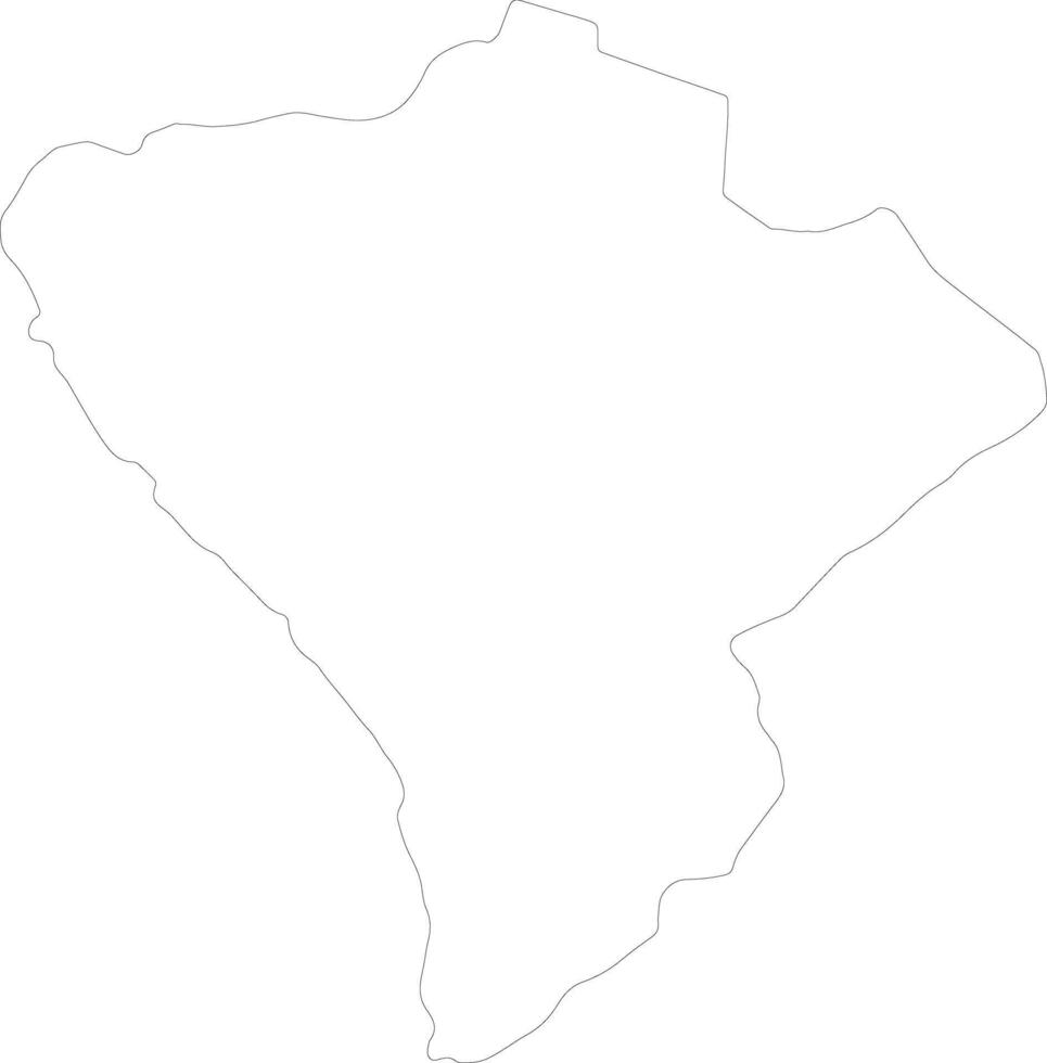 njombé uni république de Tanzanie contour carte vecteur