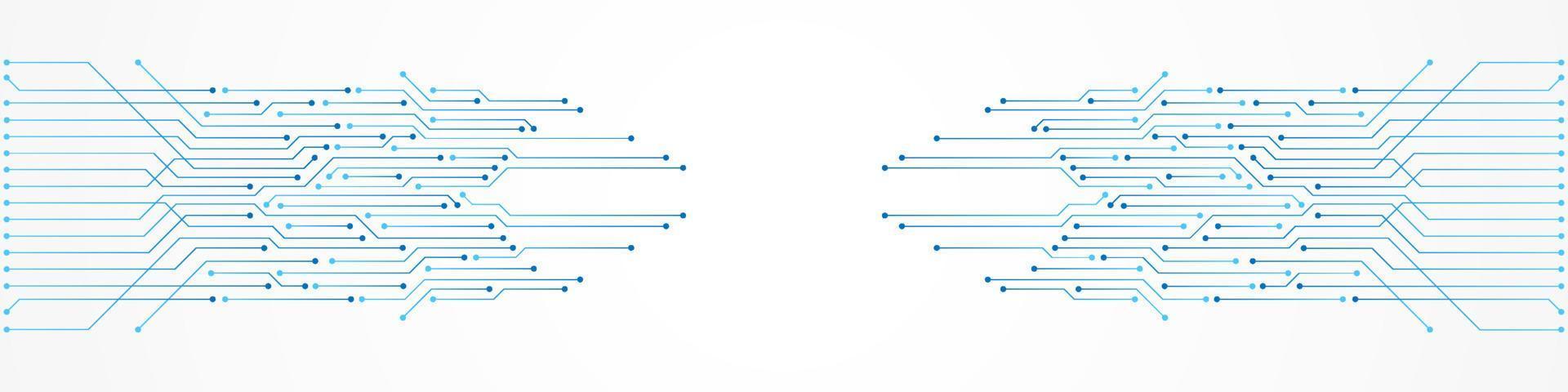 arrière-plan abstrait de la technologie, modèle de carte de circuit imprimé, puce électronique, ligne électrique vecteur