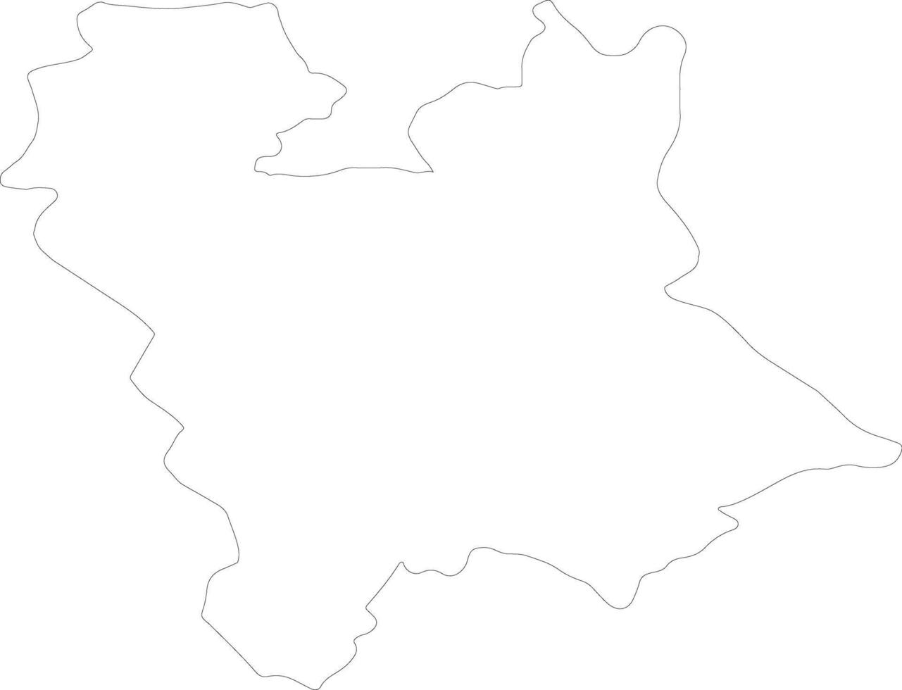 srednje-banatski république de Serbie contour carte vecteur