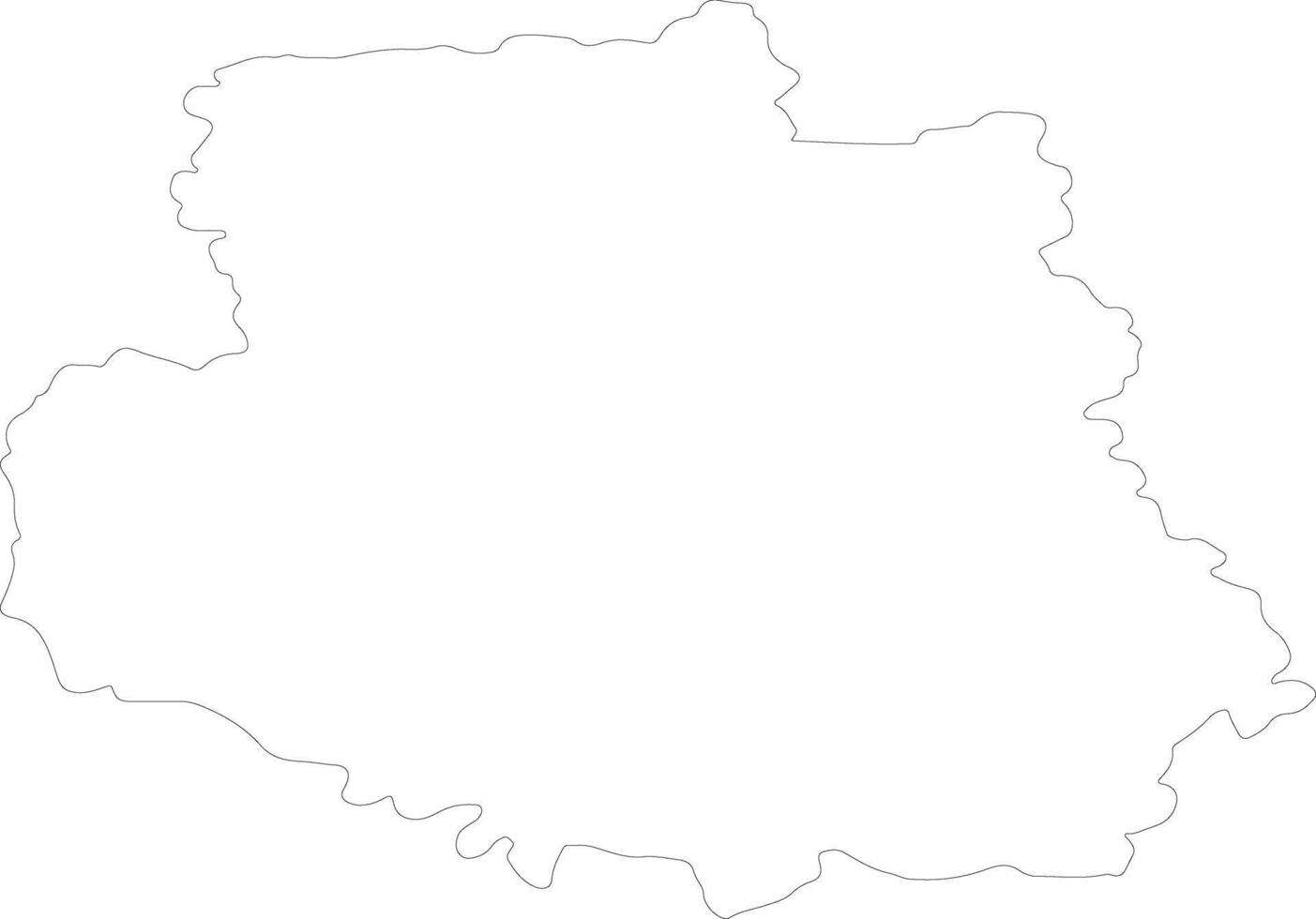vinnytsya Ukraine contour carte vecteur
