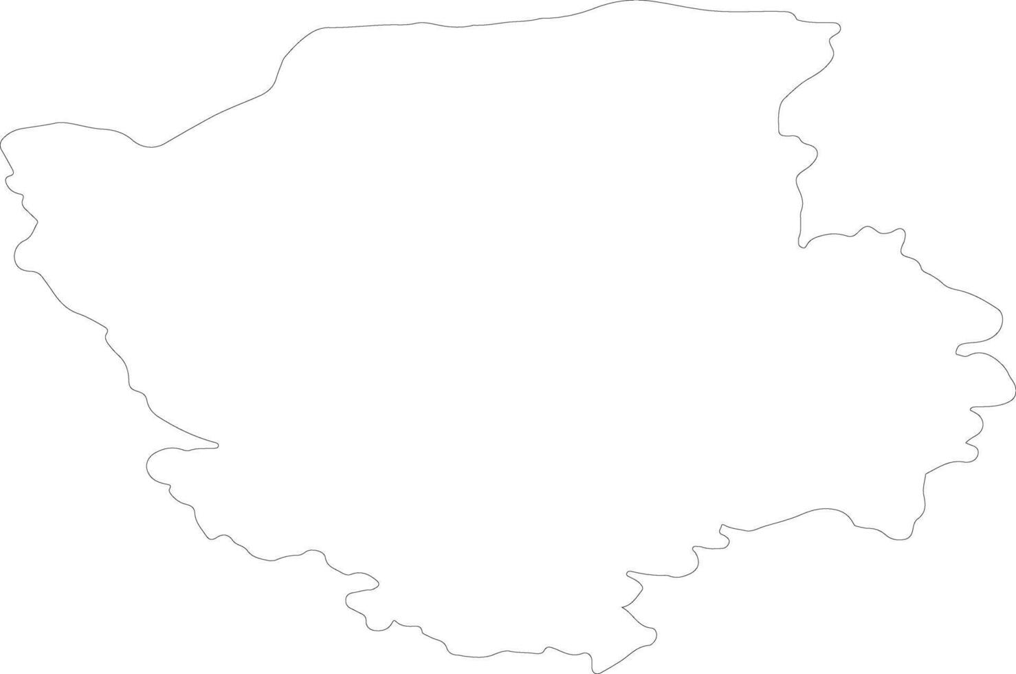 volyne Ukraine contour carte vecteur