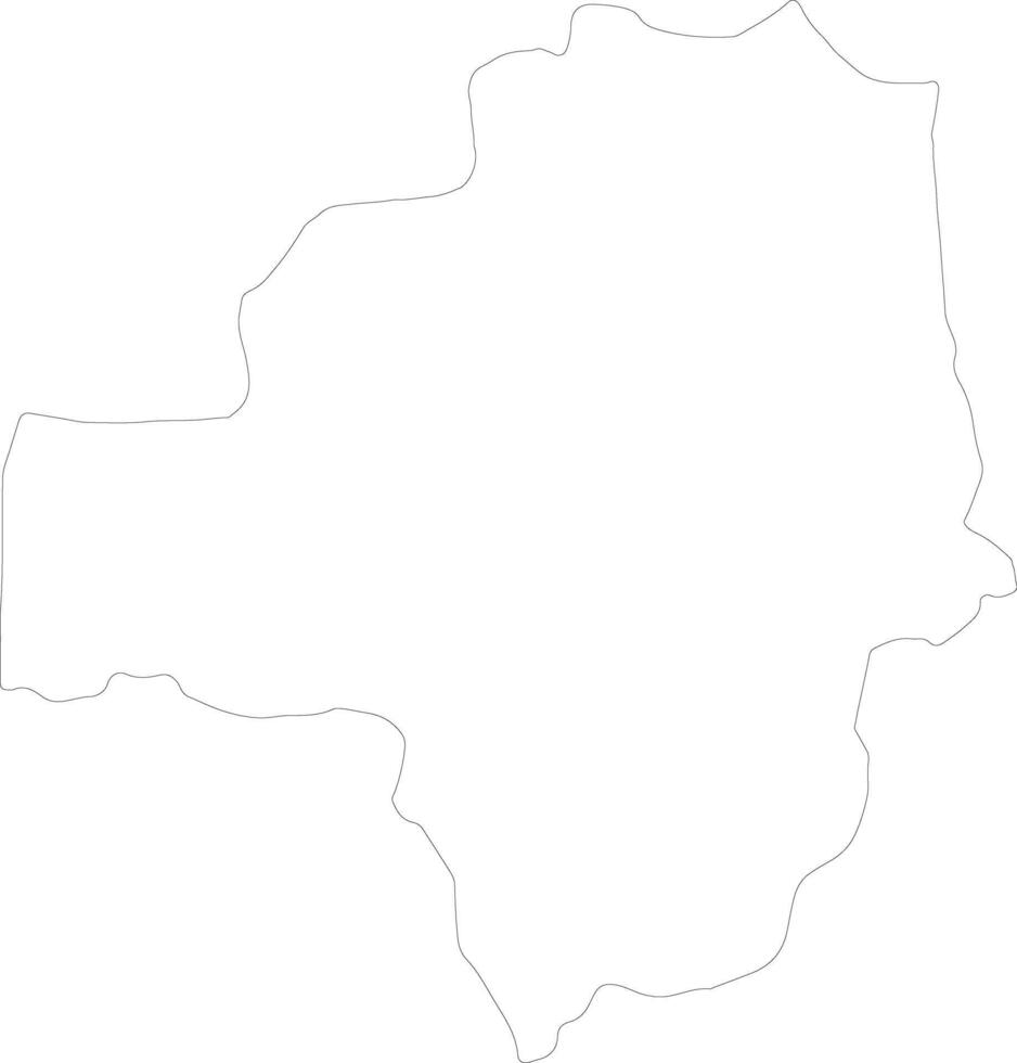 zamfara Nigeria contour carte vecteur